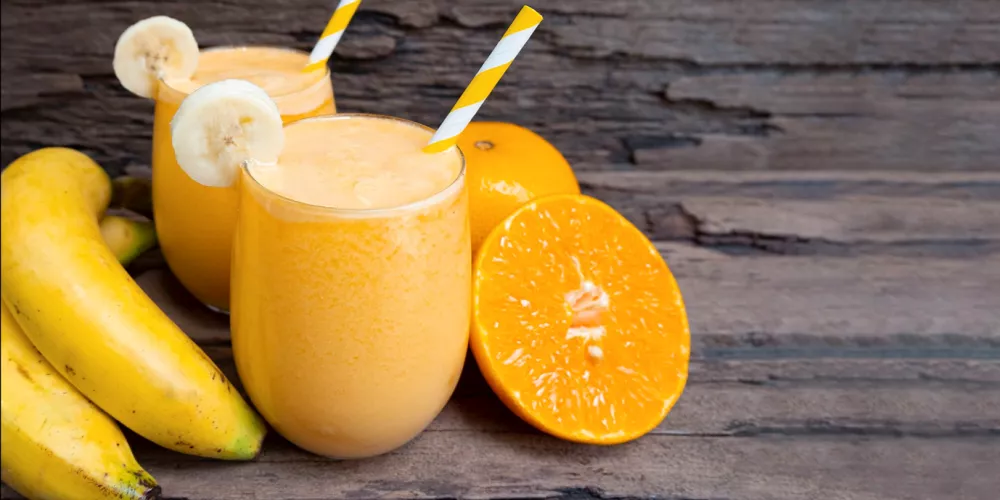 طريقة عمل عصير برتقال بالموز